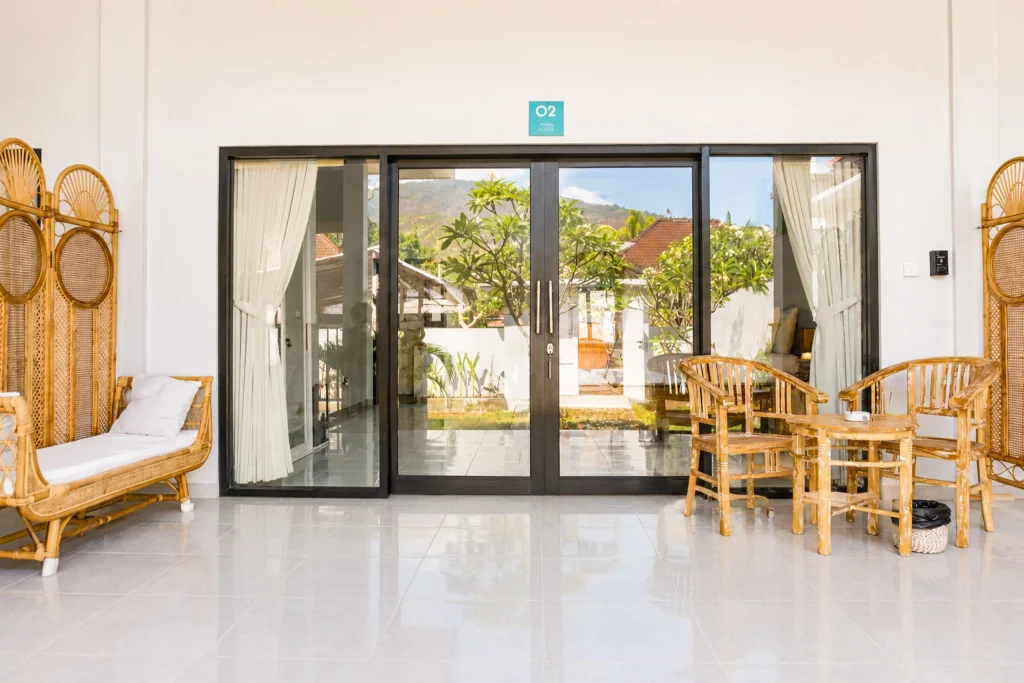Garden Room private terrace at Little SALT