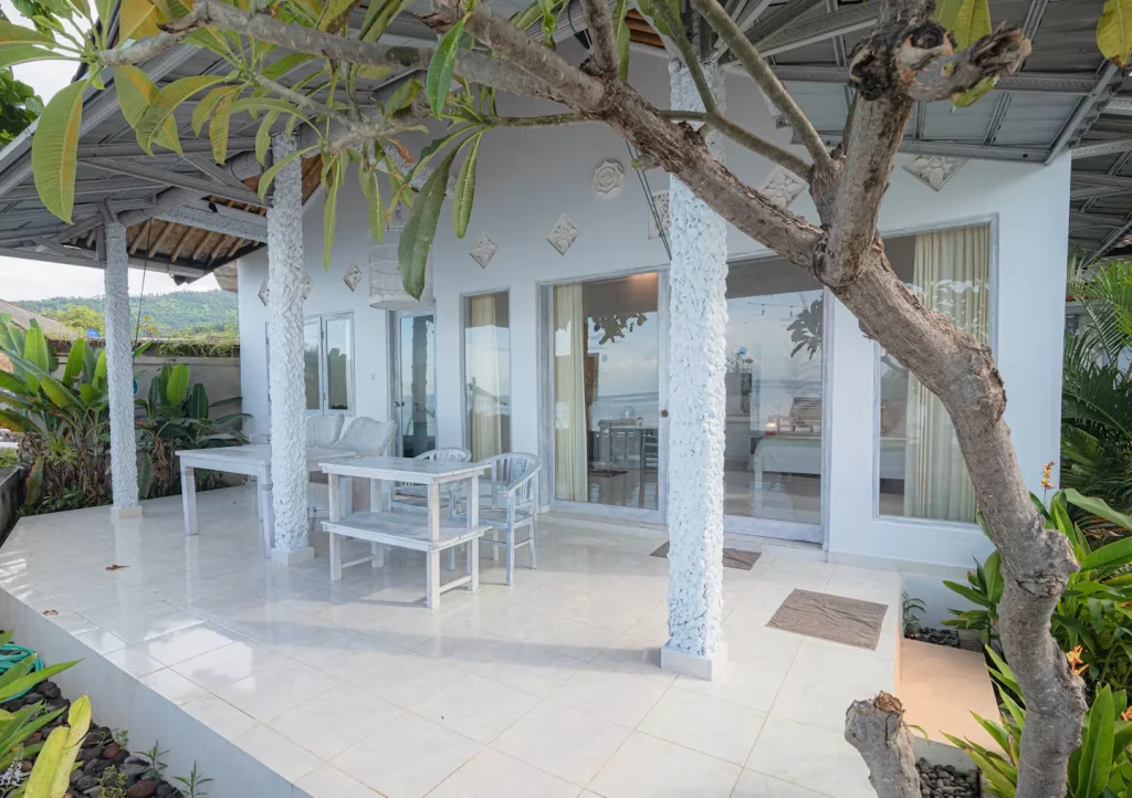 Beachfront suite private terrace at SALT Bali
