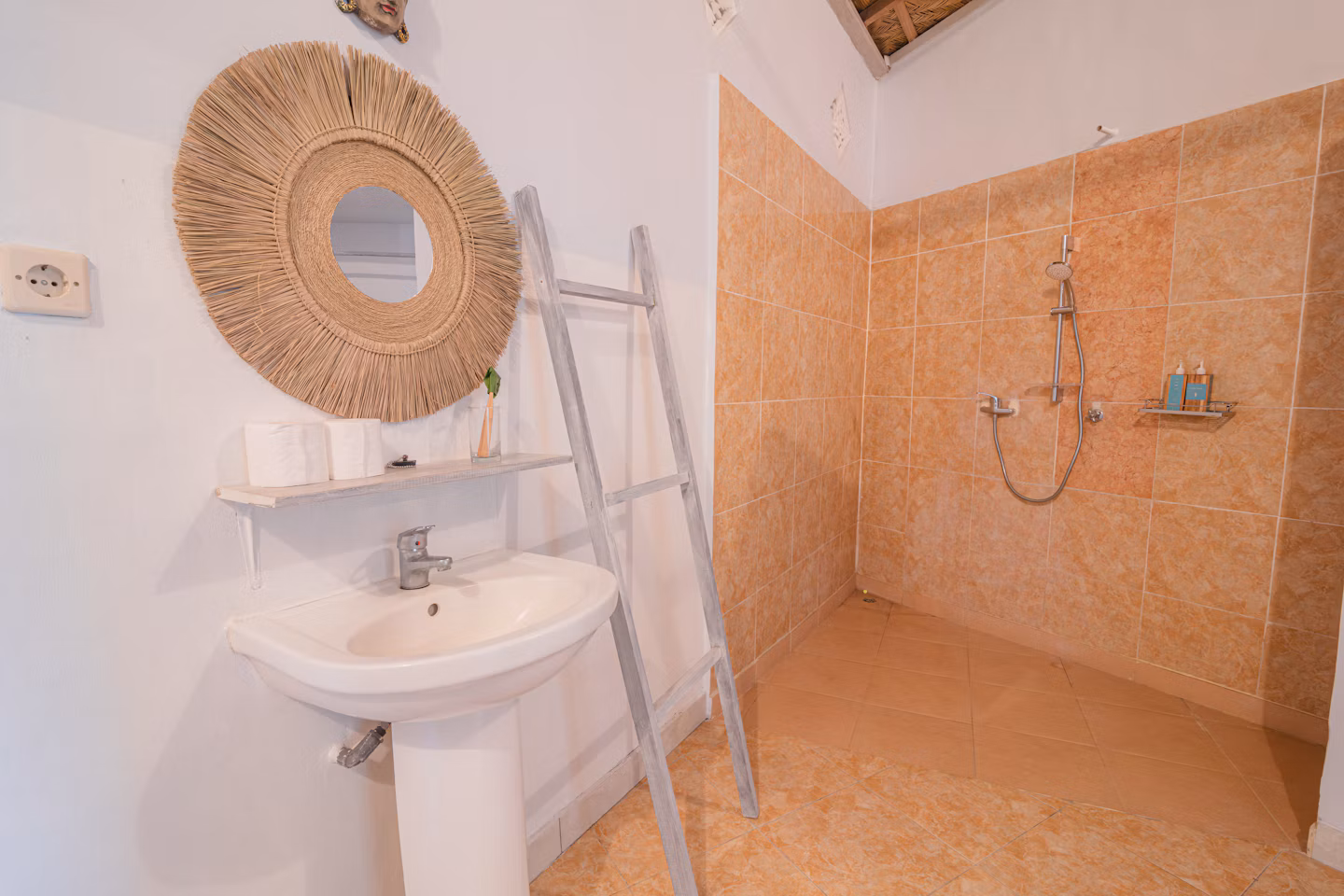 Deluxe double bathroom at SALT Bali