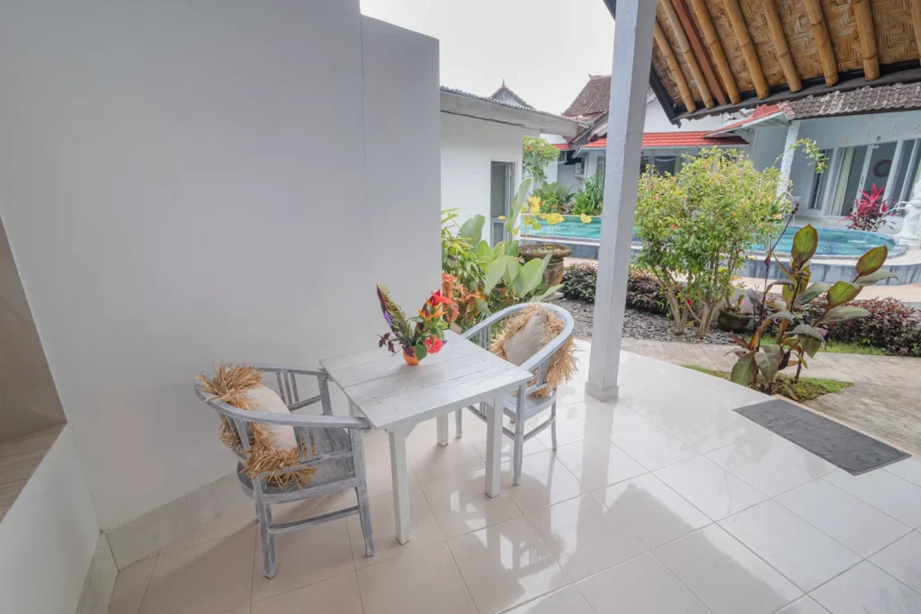Deluxe double private terrace at SALT Bali