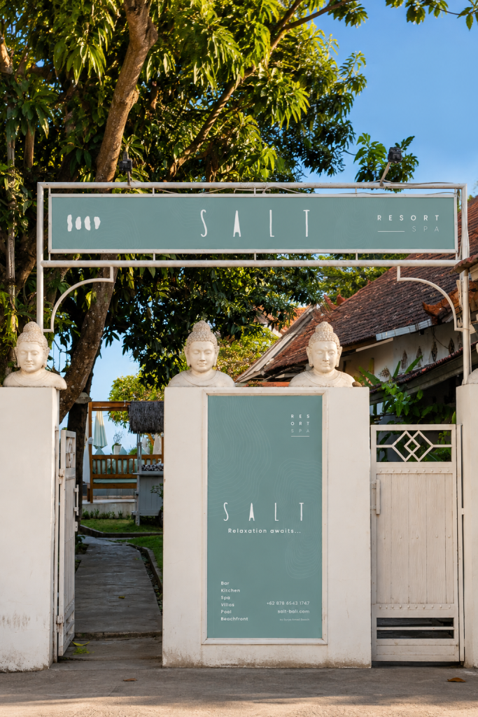Resort entrance amed bali at SALT Bali