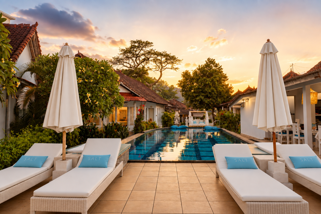 Resort pool in Amed at SALT Bali