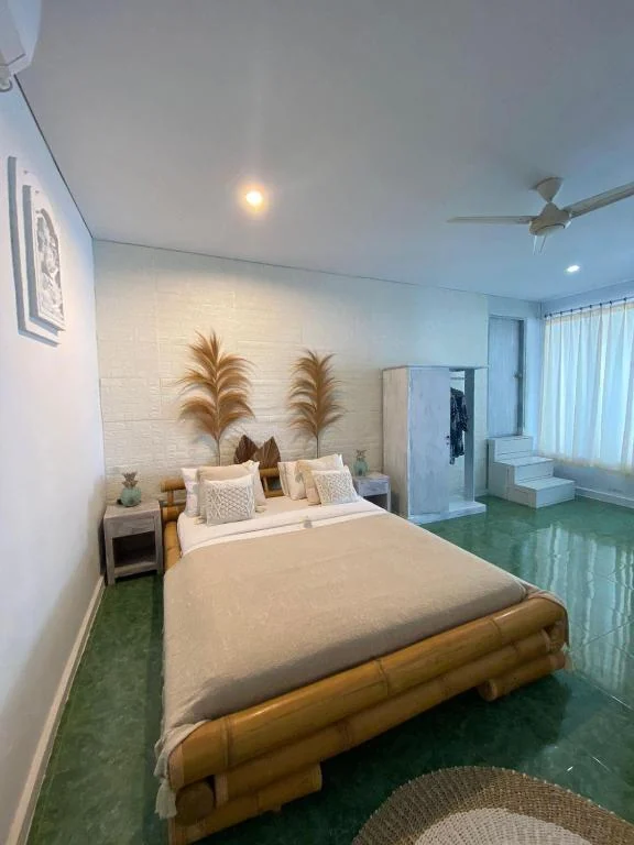 Seaview studio apartment double bed room at SALT Bali