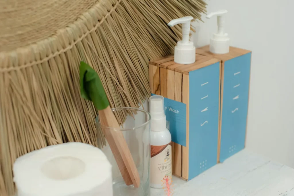Superior family room bathroom toiletries at SALT Bali
